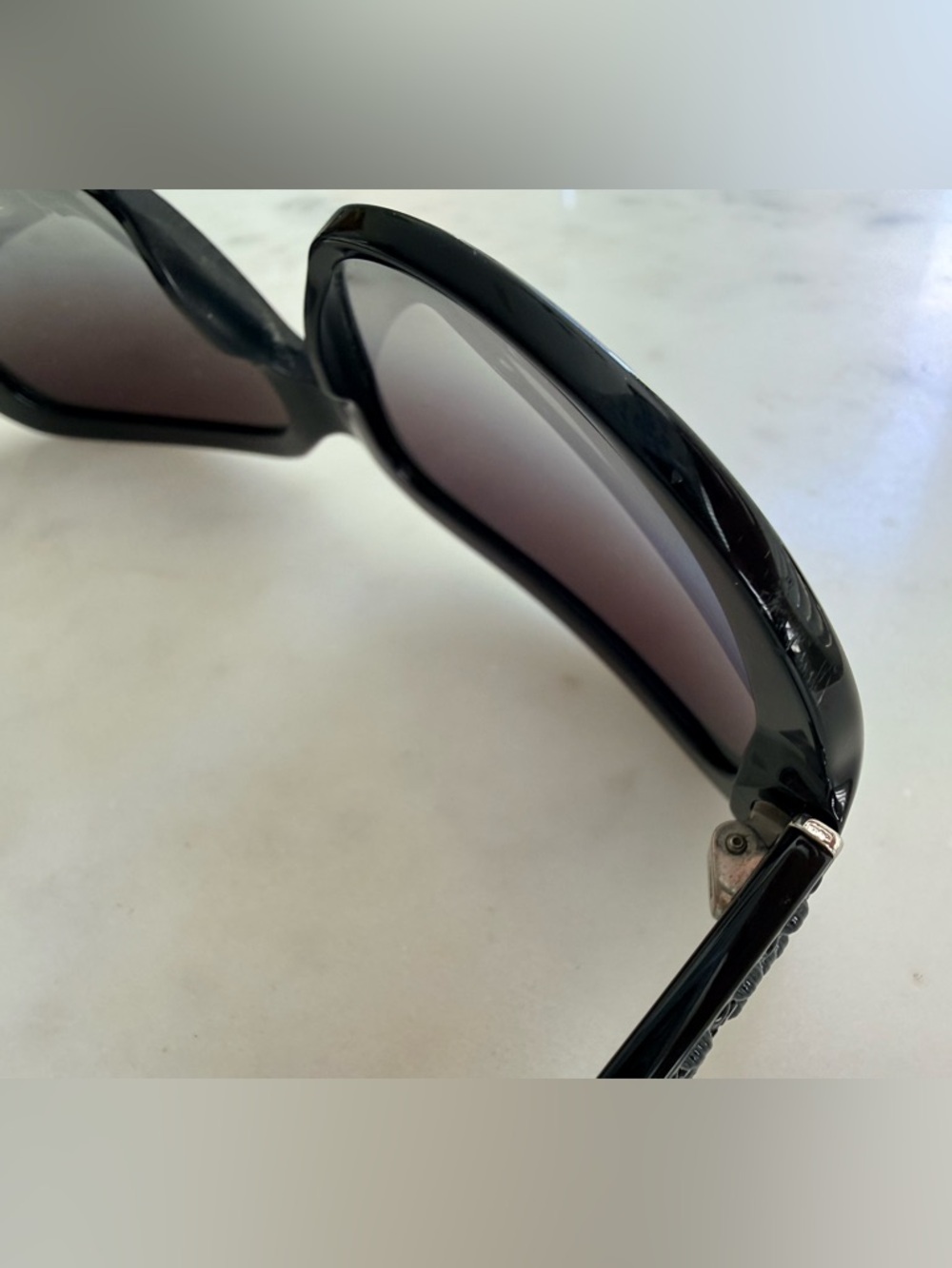 Dolce & Gabbana Black Oversized Gradient Lens Sunglasses - Picture 15 of 16